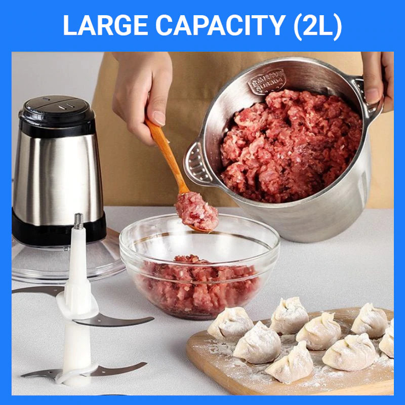Electric Food Chopper 3L Stainless Steel Meat Grinder Food